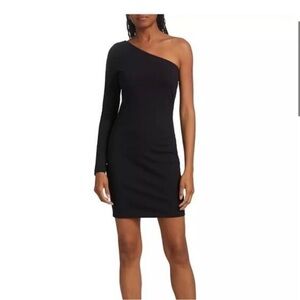 Susana Monico Black One-Shoulder Bodycon Dress Women’s M